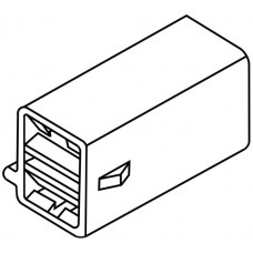 29098 - 2 circuit male housing. (25pcs)